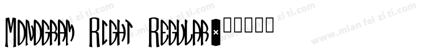 Monogram Right Regular字体转换